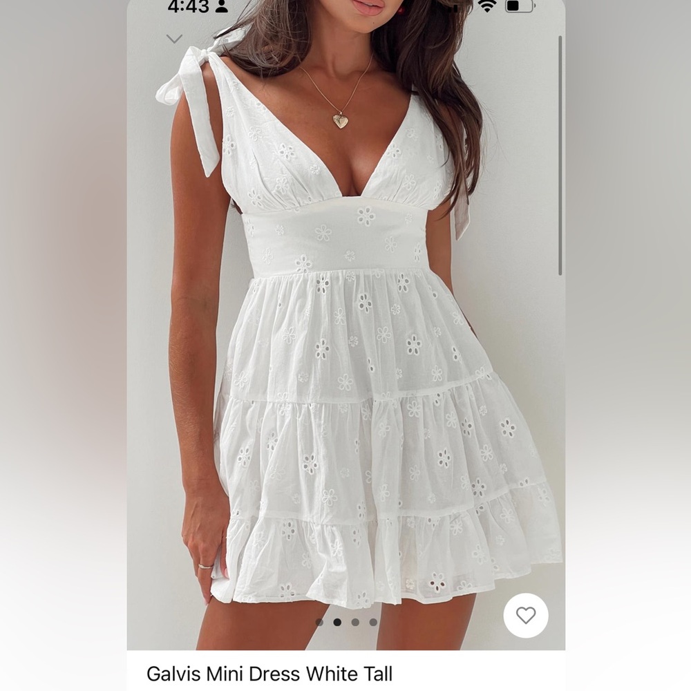 Princess Polly White Strapless Sundress